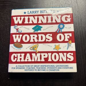 Winning Words of Champions by Larry Bielat (1995, Hardcover)
